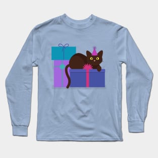 Birthday Cat Long Sleeve T-Shirt